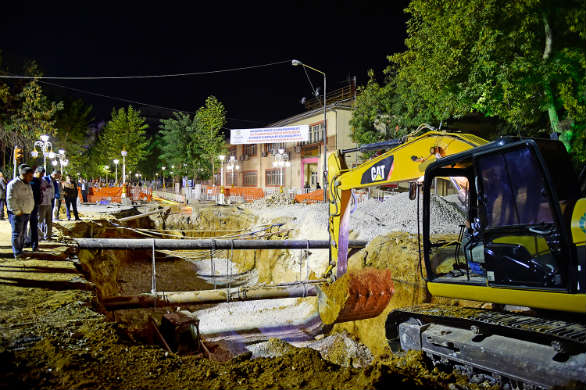 Malatya Atatürk anıtı kavşağında kazı çalışmaları tamamlandı