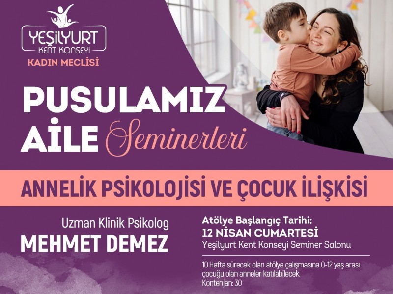 Yeşilyurt Kent Konseyi’nden Anneler İçin Yol Haritası: “Pusulamız Aile” Seminerleri
