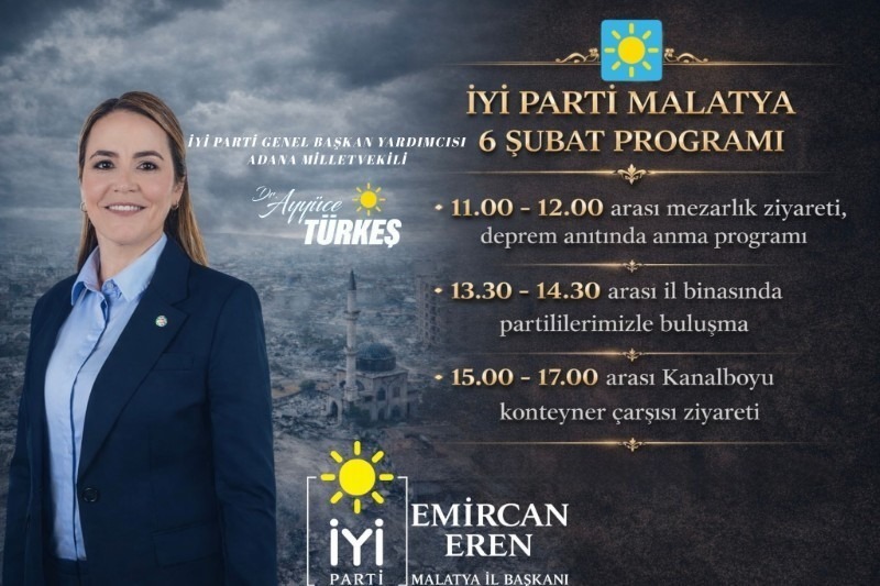 Ayyüce Türkeş Taş’tan Malatya’da Deprem Şehitleri İçin Anma Programı